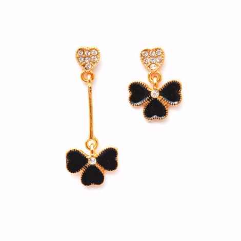 Buy Joker & Witch Assymetric Flower Earrings - Purplle