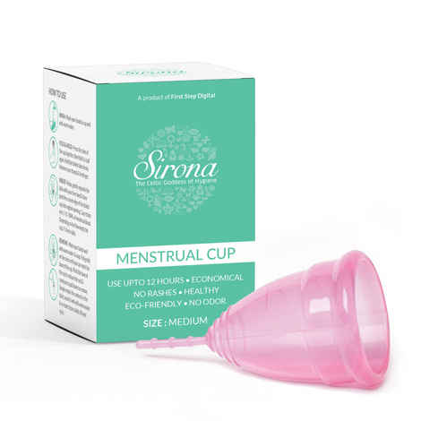 Sirona - Reusable Menstrual Cup for Women - Medium (Age up-to 25 years)