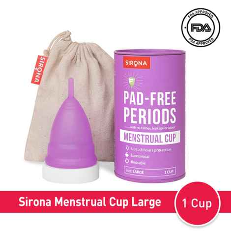 Sirona Reusable Menstrual CupA with No rashes, leakage or odourA - L