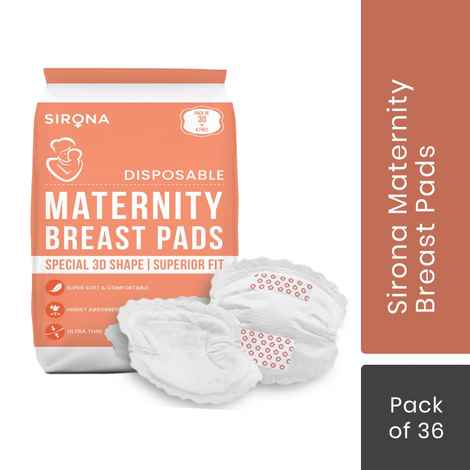 Sirona Premium Disposable Maternity Breast Pads - 30 + 6 Pads