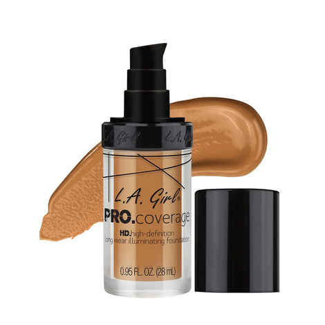 Buy L.A. Girl pro Coverage HD Foundation-Warm Beige 28 ml - Purplle
