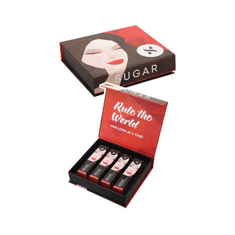 SUGAR Cosmetics Never Say Dry Creme Lipstick Gift Box