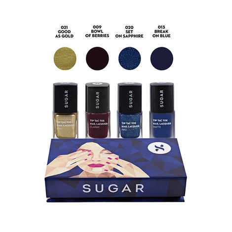 SUGAR Cosmetics Tip Tac Toe ""Girls' Night Out"" Nail Lacquer Gift Box