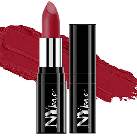 Buy NY Bae Creamy Matte Lipstick - Bomb Under Brooklyn Bridge 5 (4.2 g) | Red | Creamy Matte Finish | Rich Colour Payoff | Full Coverage | Smooth Application | Transfer Resistant | Long lasting | Vegan | Cruelty & Paraben Free - Purplle