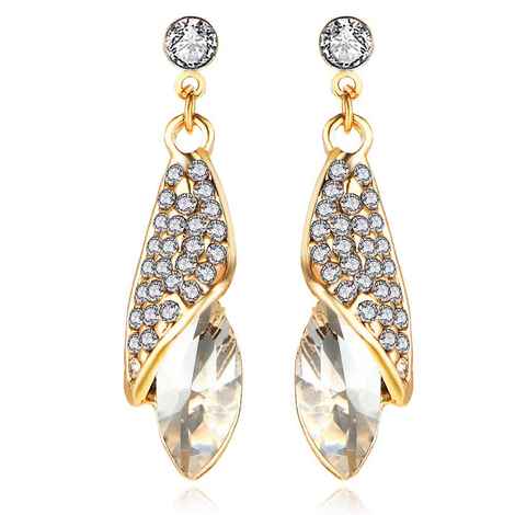 Buy Crunchy Fashion Arcelia Drop Earrings - Purplle