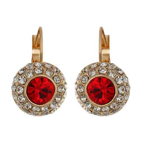 Buy Crunchy Fashion Austrian Cherry Crystal Studded Baali - Purplle