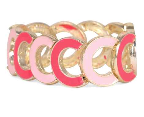 Buy Crunchy Fashion C-C Pink Bracelet - Purplle