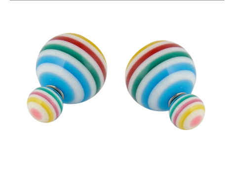 Buy Crunchy Fashion Candy Pom Pom Stud - Purplle