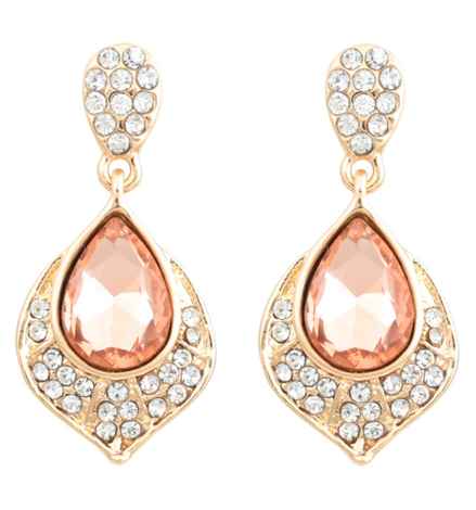 Buy Crunchy Fashion Black Drop Earrings - Purplle