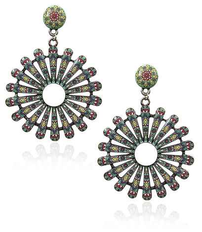 Buy Crunchy Fashion Bohemian Style Fancy Party Wear Drop Earrings - Purplle