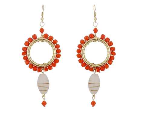 Buy Crunchy Fashion Circle Of Hopes Earrings - Purplle