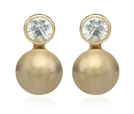 Crunchy Fashion Classic Clear Crystal Drop Earrings