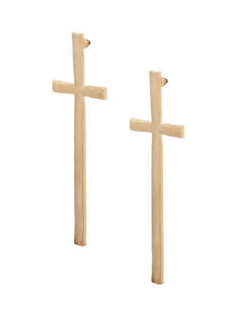 Buy Crunchy Fashion Cross Studs - Purplle