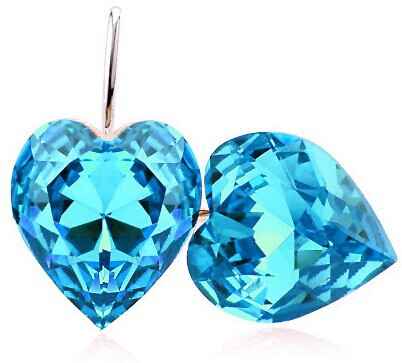 Buy Crunchy Fashion Crystal Love Earrings - Purplle