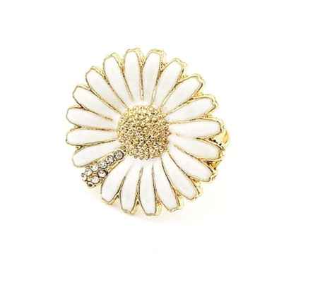 Buy Crunchy Fashion Daisy Flower Ring - Purplle
