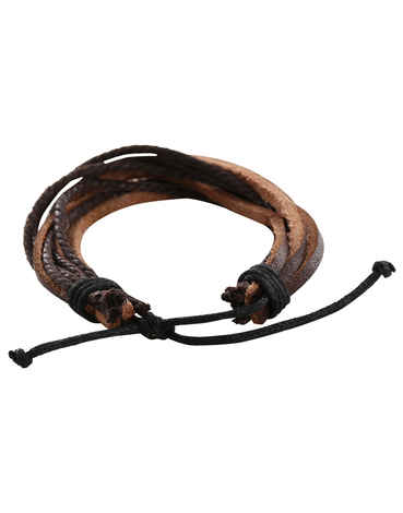 Buy Crunchy Fashion Dazzling Diva Leather Bracelet - Purplle