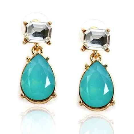 Buy Crunchy Fashion Dexy Ocean Flashing Earring - Purplle