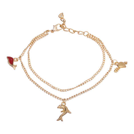 Crunchy Fashion Fish Charm Anklet