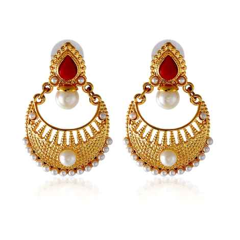 Buy Crunchy Fashion Flourishing Snowy Earring - Purplle