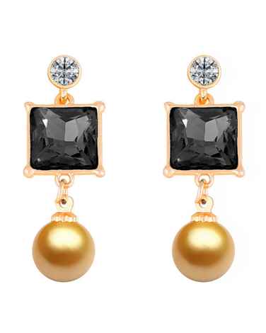 Buy Crunchy Fashion Geometrical Square Drop Earrings - Purplle