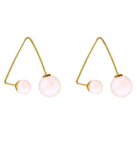 Buy Crunchy Fashion Glowing Pearl Earrings - Purplle