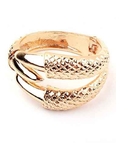 Crunchy Fashion Golden Claw Bracelet