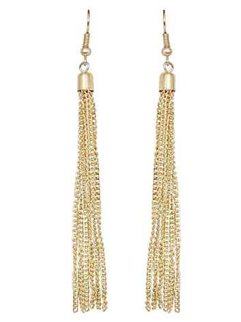 Buy Crunchy Fashion Golden Fairy Earrings - Purplle