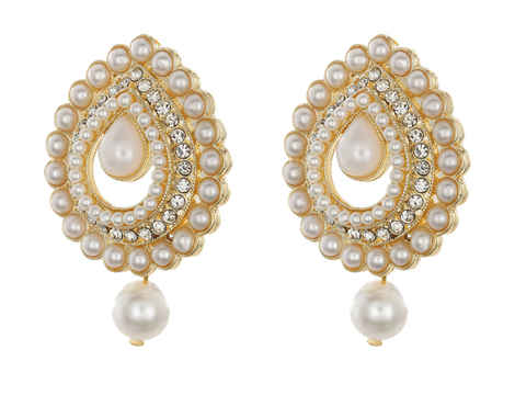 Buy Royal Bling Golden Grace Drop Earring - Purplle