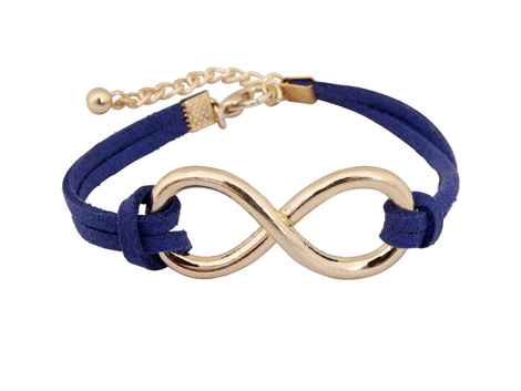 Buy Crunchy Fashion Infinite Love Blue Bracelet - Purplle
