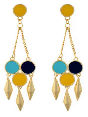 Buy Crunchy Fashion Modish Glow Earrings - Purplle