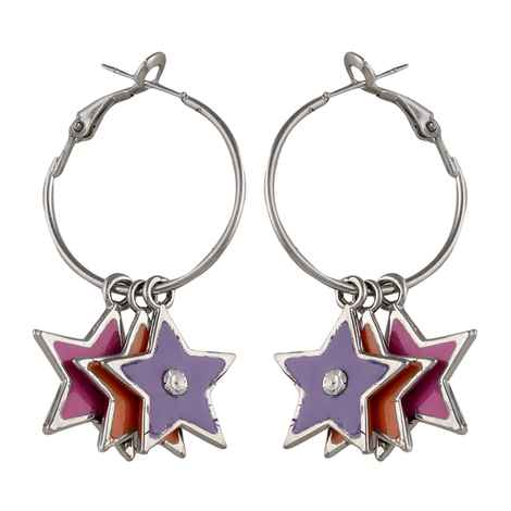 Buy Crunchy Fashion Shine Like a Hangging Star Earrings - Purplle