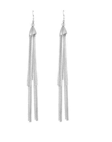Buy Crunchy Fashion Silvering Flaunt Earing - Purplle