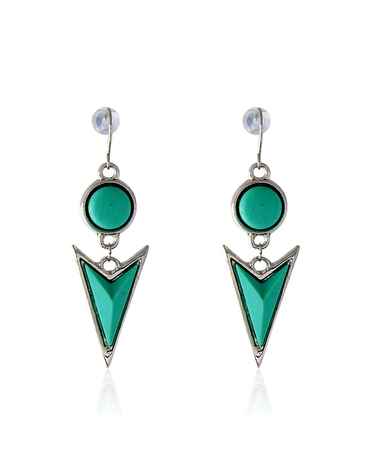 Buy Crunchy Fashion Spatial Sea Green Earring - Purplle