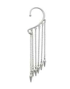 Buy Crunchy Fashion Spike Ear Cuff - Silver - Purplle
