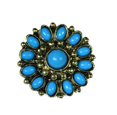 Buy Crunchy Fashion Sunflower Ring-Blue - Purplle