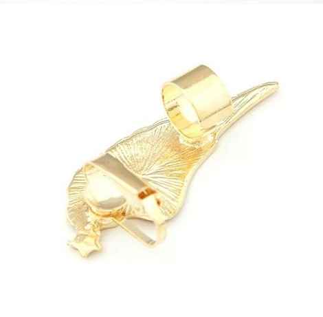 Buy Crunchy Fashion Wing Ear Cuff - Golden - Purplle