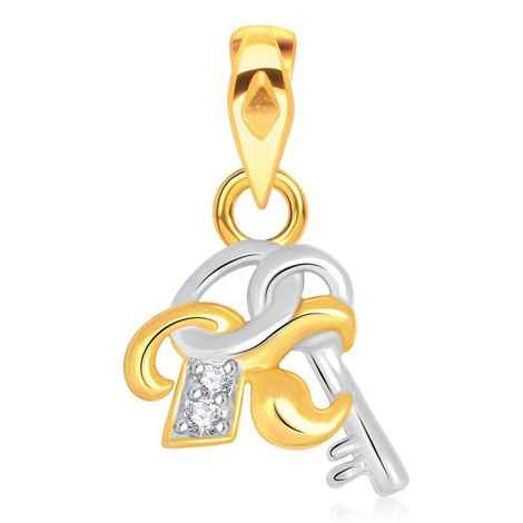 Buy Lishmark Kids Alphabet Collection Initial Pendant Letter "K" Gold And Rhodium Plated - Purplle