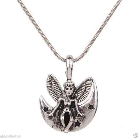 Buy Lishmark Unique Exquisite Stars Tibetan Silver Angle Chain Pendant Statement Necklace - Purplle