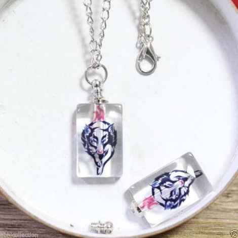 Buy Lishmark 1Pc. Murano Crystal Glass Perfume Bottle Screw Cap Pendant Necklace - Purplle