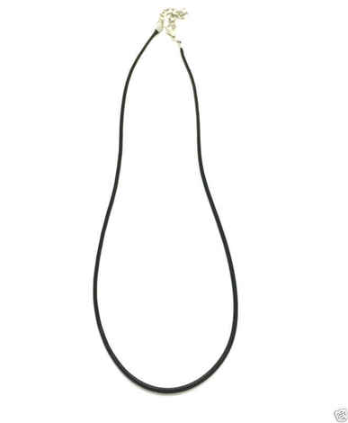 Buy Lishmark Fashion Jewelry Silver Black Love Pendant Black Leather Necklace 18? - Purplle