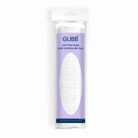 Buy GUBB Cotton Pads for Face Cleansing & Makeup Removal, Non Woven - 80 Pads - Purplle