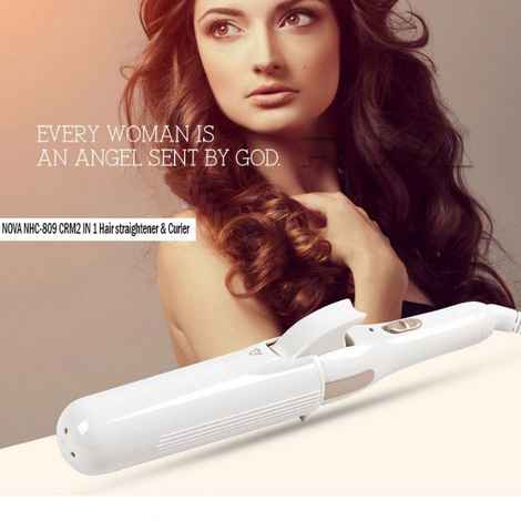 Buy Nova NHC-809 2in1 Hair straightener & curler - Purplle