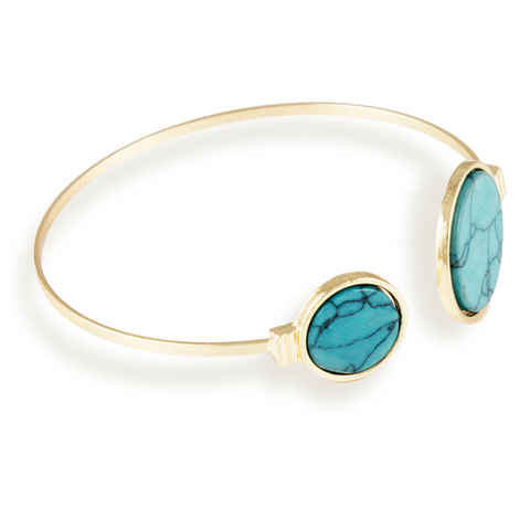 Buy Karatcart Gold Metal Blue Turquoise Bracelet For Women - Purplle