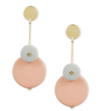 Buy Karatcart Gold Metal Pink Drop Earrings For Women - Purplle