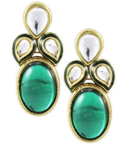 Buy Karatcart Dangle & Drop Earring For Women (Green) - Purplle