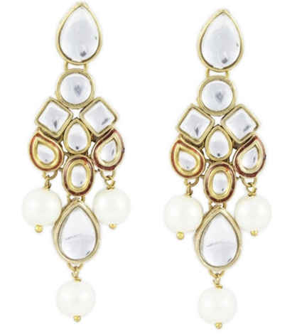 Buy Karatcart Dangle & Drop Earring For Women (White) - Purplle