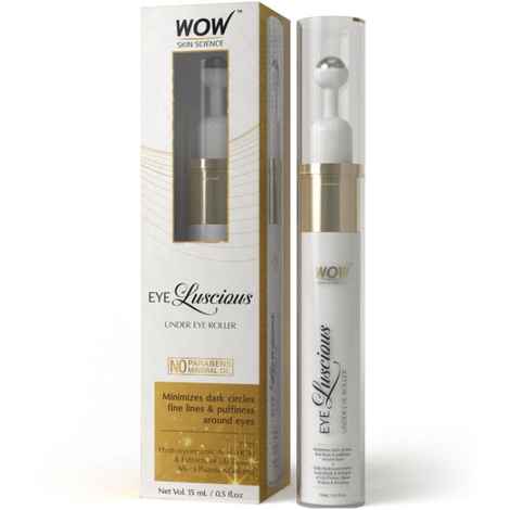 Buy WOW Skin Science Eye Luscious Under Eye Roller (15 ml) - Purplle