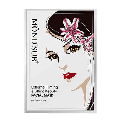 Buy MondSub Extreme Firming Lifting Beauty Face Mask Sheet Pack Of 2 - Purplle