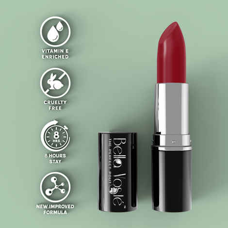 Buy Bella Voste Sheer Creme Lust Lipstick Fiery Fox 02 (4.2 gm) I Matte Finish IA Cruelty FreeA A IA Long Lasting Improved FormulaA I One Stroke Aplication I Highly Pi gmented - Purplle