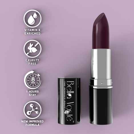Buy Bella Voste Sheer Creme Lust Lipstick Mystery Glory 08 (4.2 gm) I Matte Finish I Cruelty Free I Enriched with Vitamin E I Long Lasting Improved Formula I One Stroke Aplication I Highly Pi gmented - Purplle